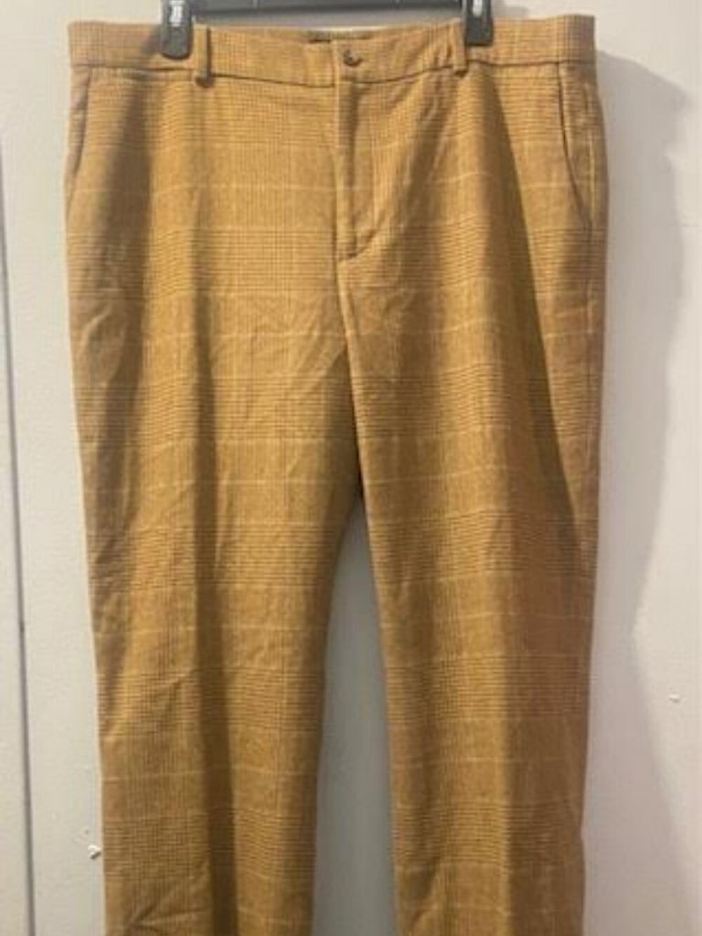 Lauren Ralph Lauren Camaron Plaid Wool Blend Dress Pants Size 16 Brown Career Of - Picture 2 of 7
